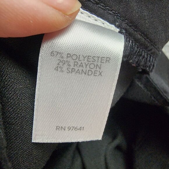 J. Jill Pants Womens 20 Black Stretch Polyester Blend Trousers - Picture 2 of 12